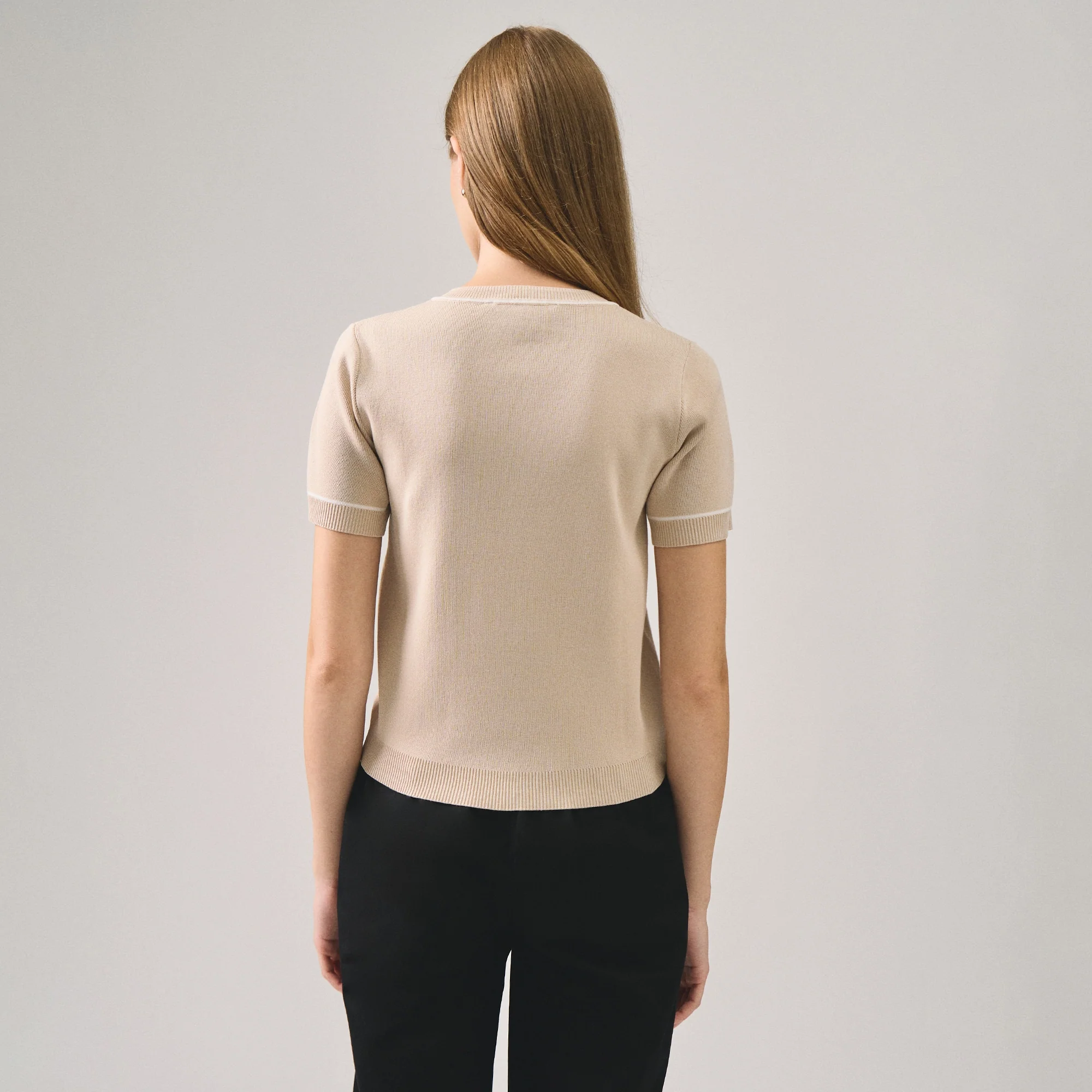 Henley Top With Tipping - Image 4