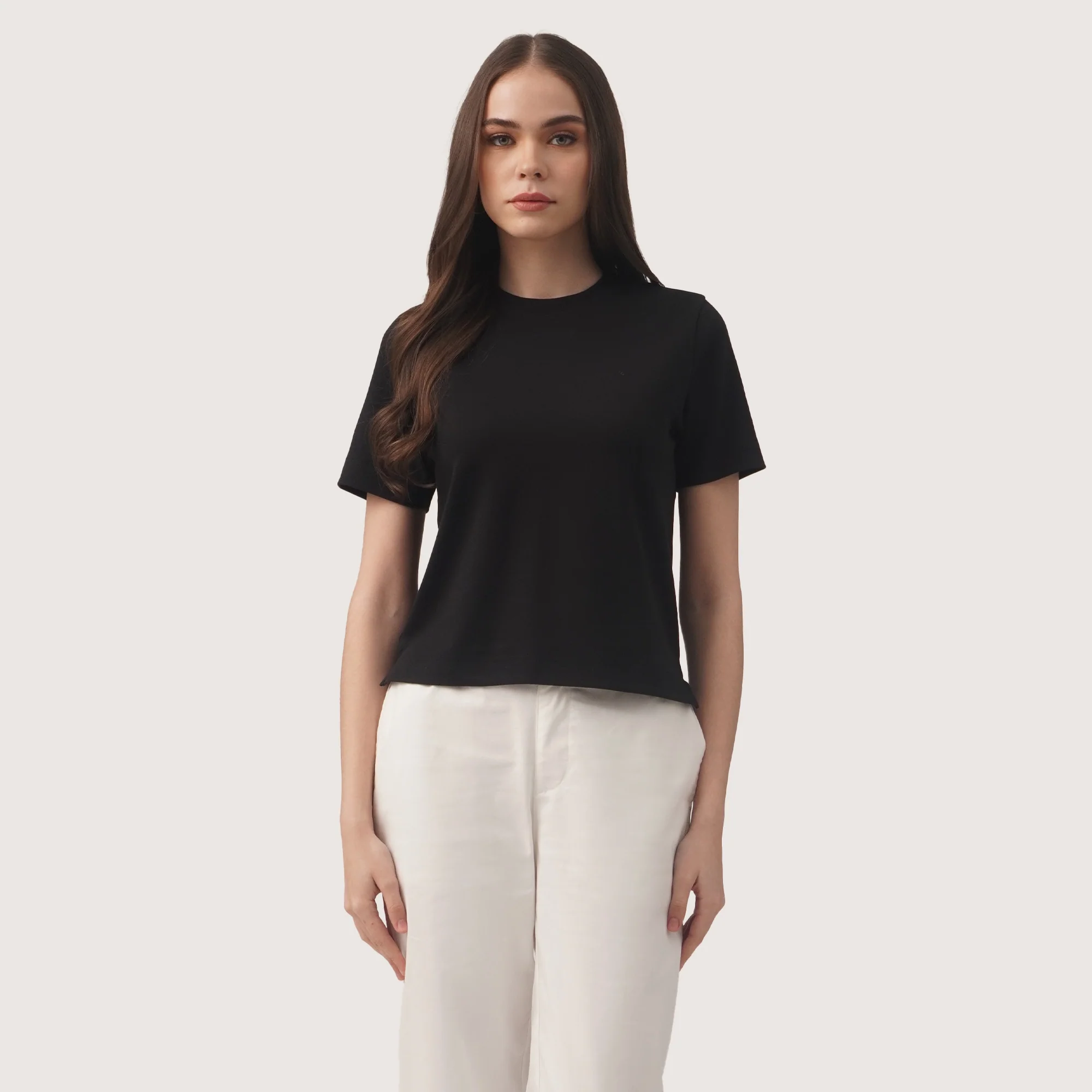 Interlock T-Shirt With Side Slit - Image 3