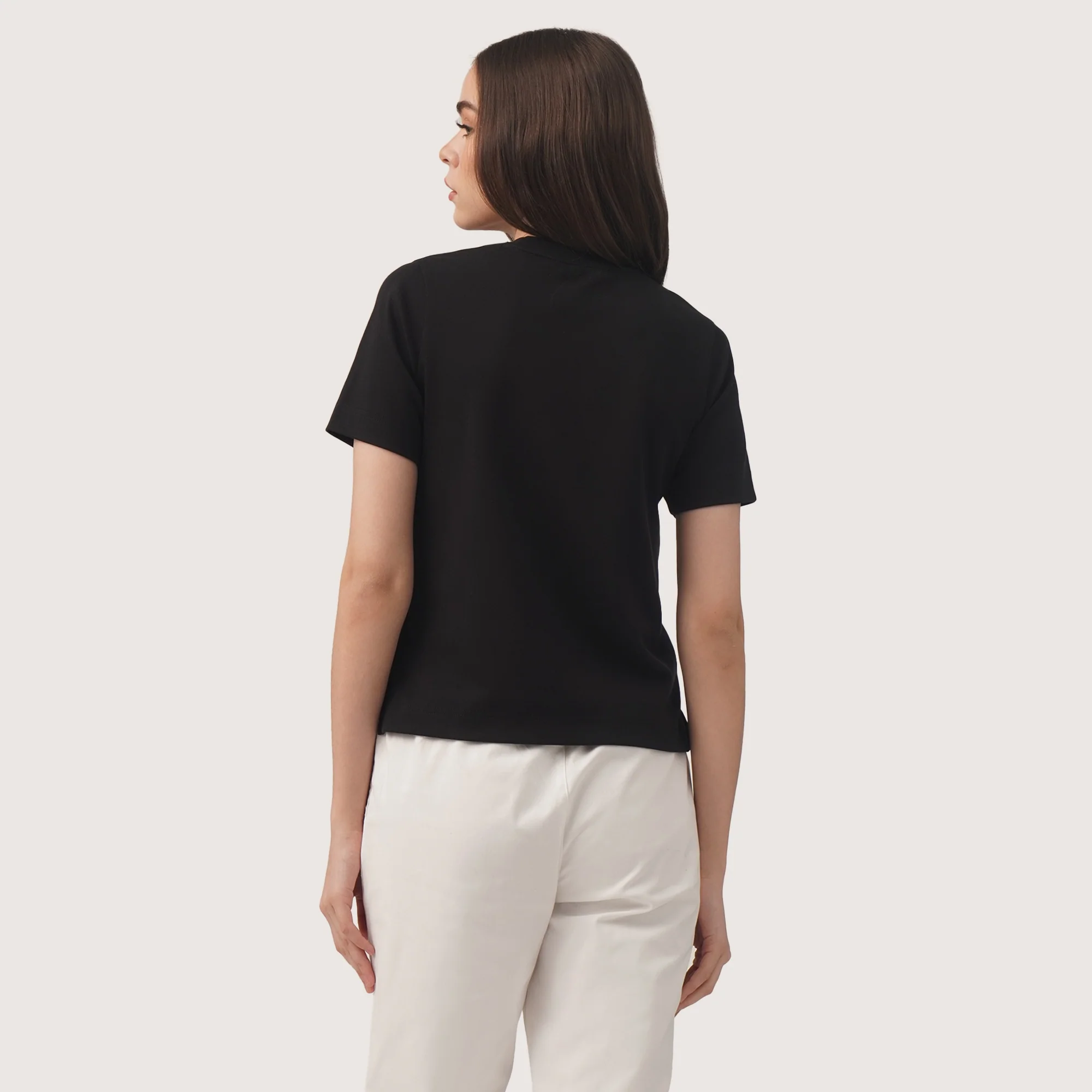 Interlock T-Shirt With Side Slit - Image 4