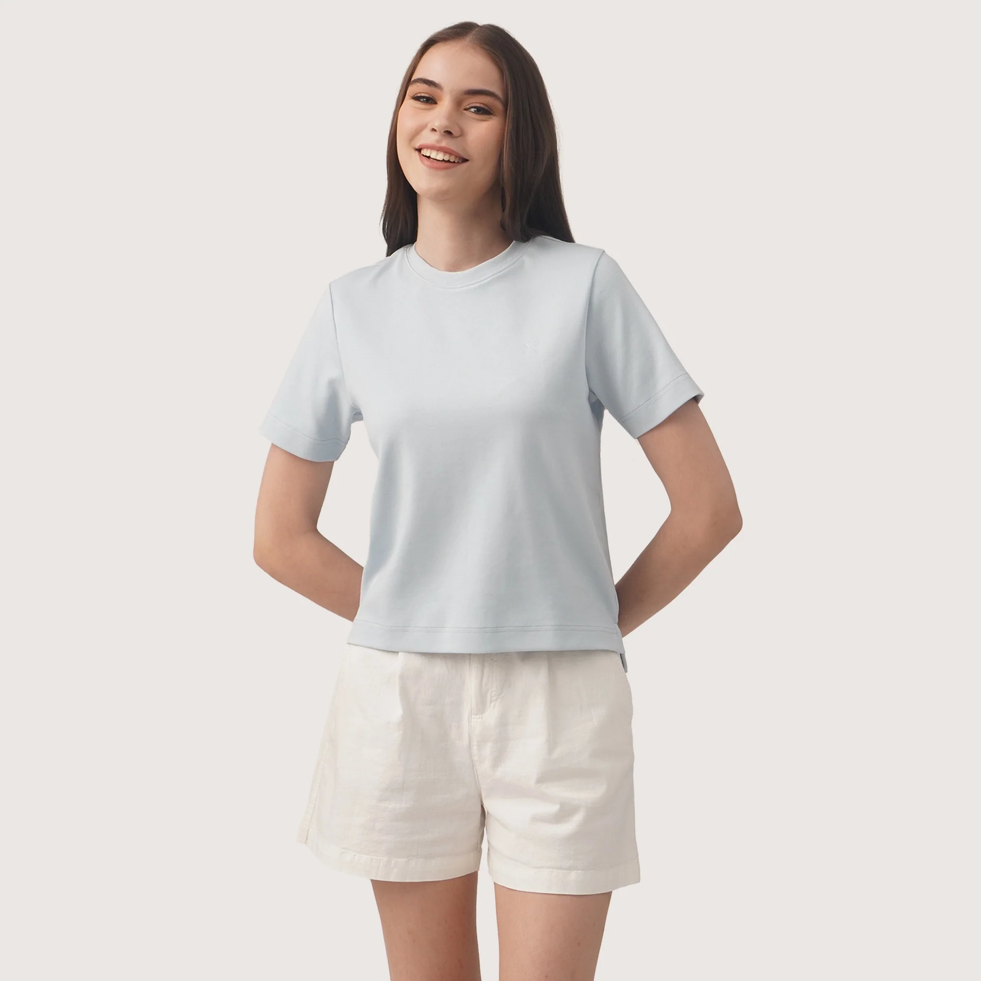 Interlock T-Shirt With Side Slit - Image 3