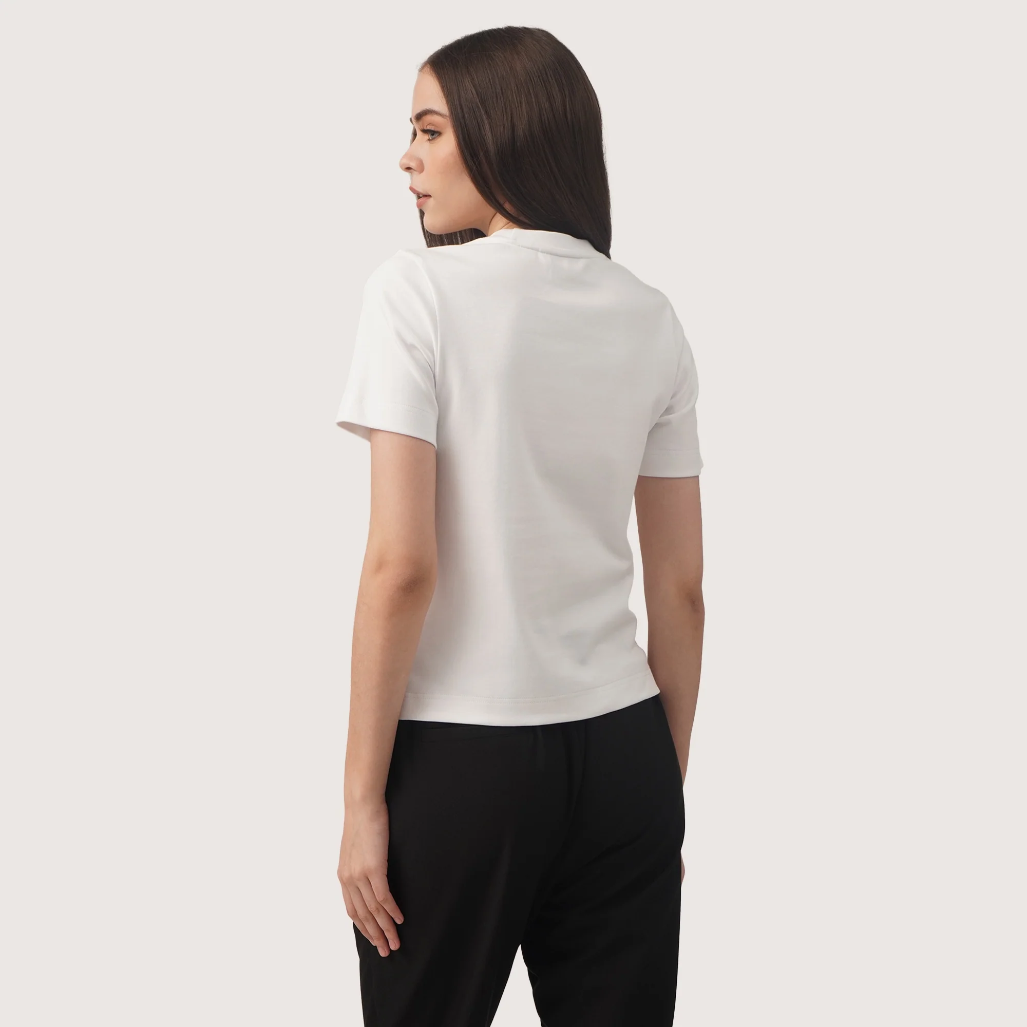 Interlock T-Shirt With Side Slit - Image 3