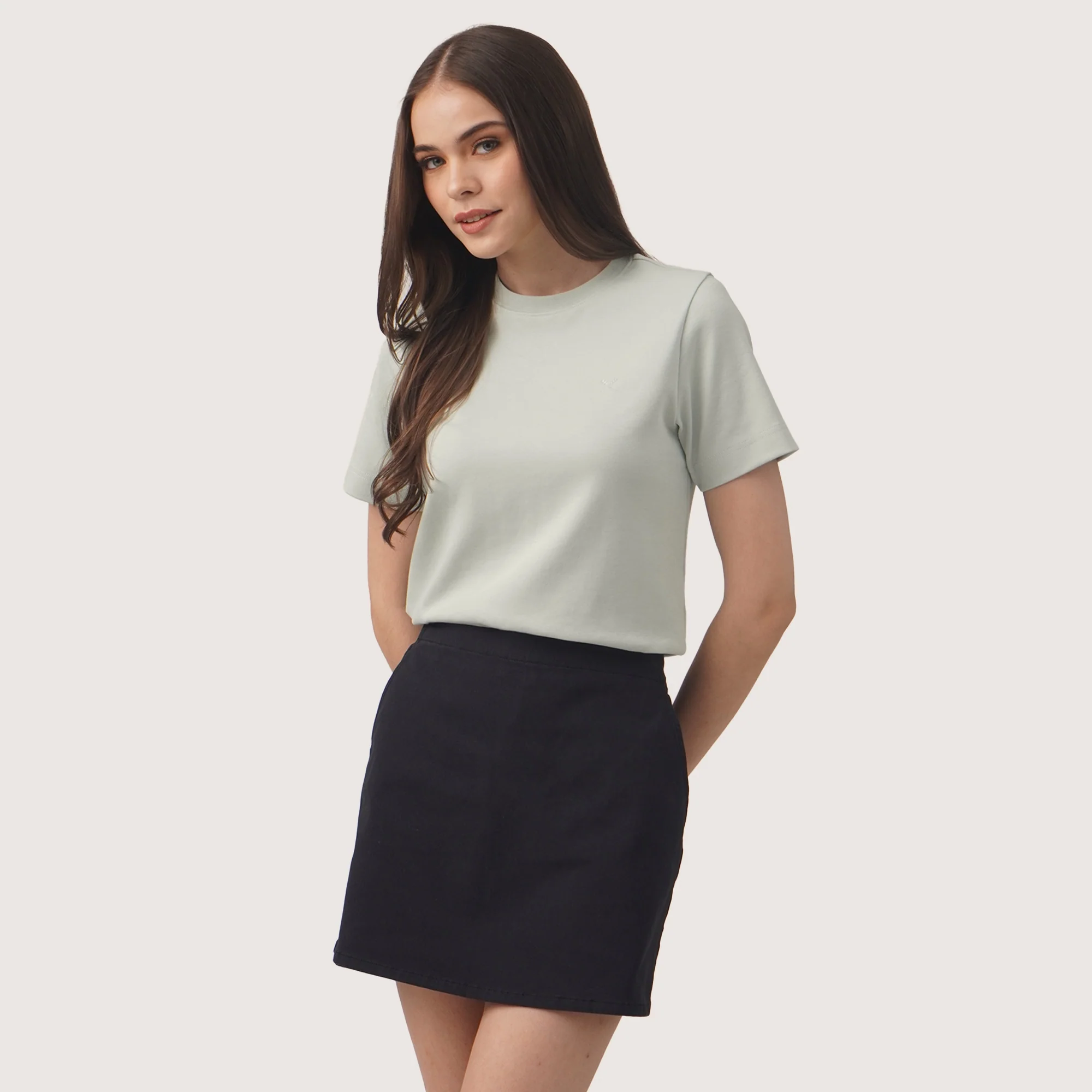 Interlock T-Shirt With Side Slit - Image 3