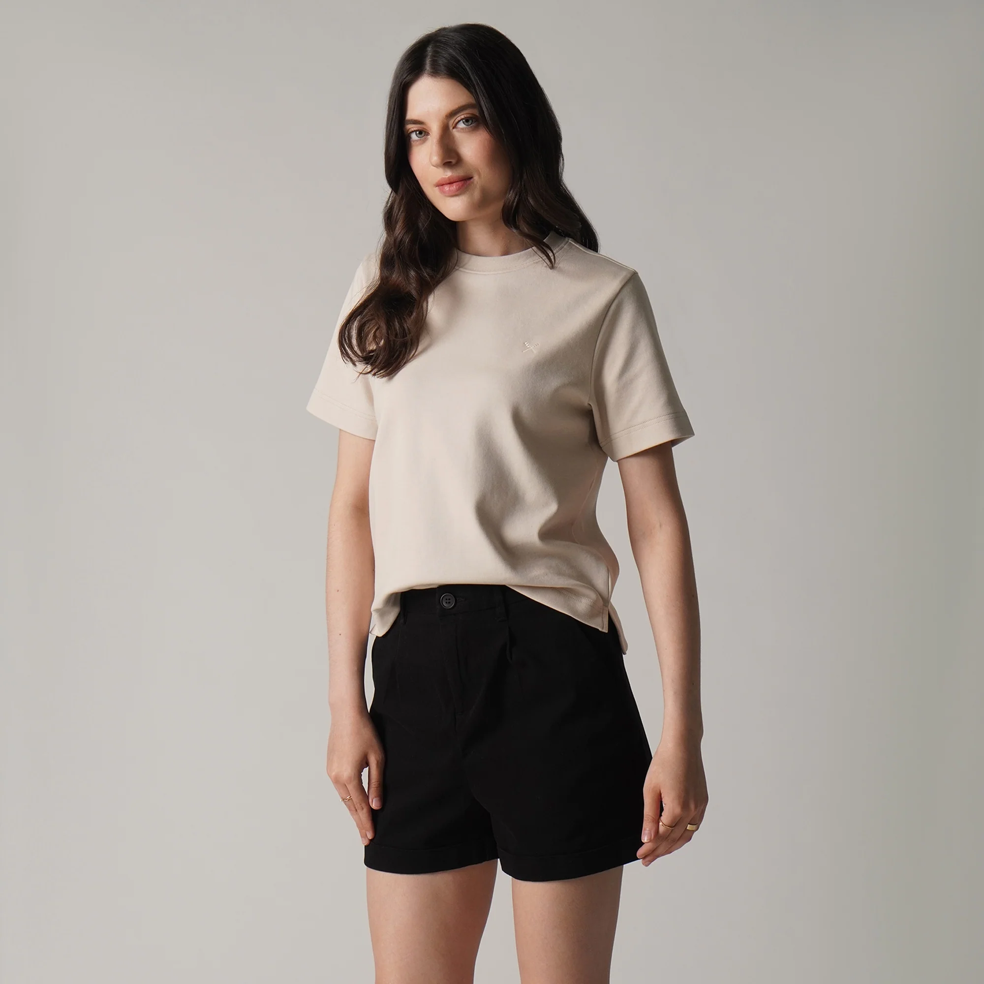 Interlock T-Shirt With Side Slit - Image 3