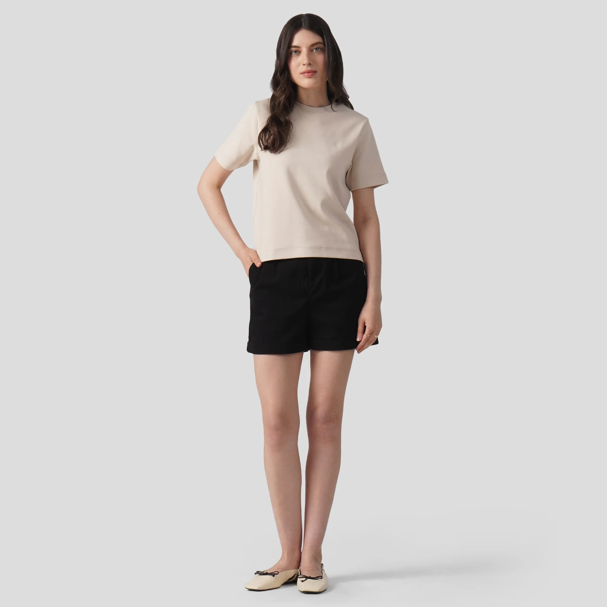 Interlock T-Shirt With Side Slit - Image 7