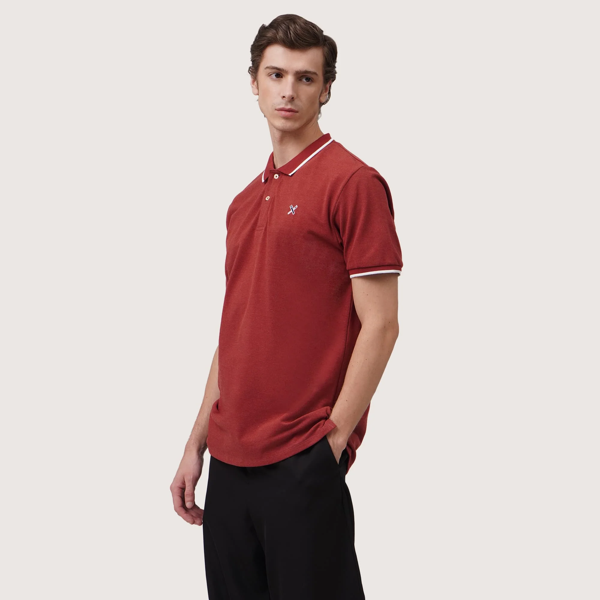Polo Shirt With Contrast Trim - Image 3