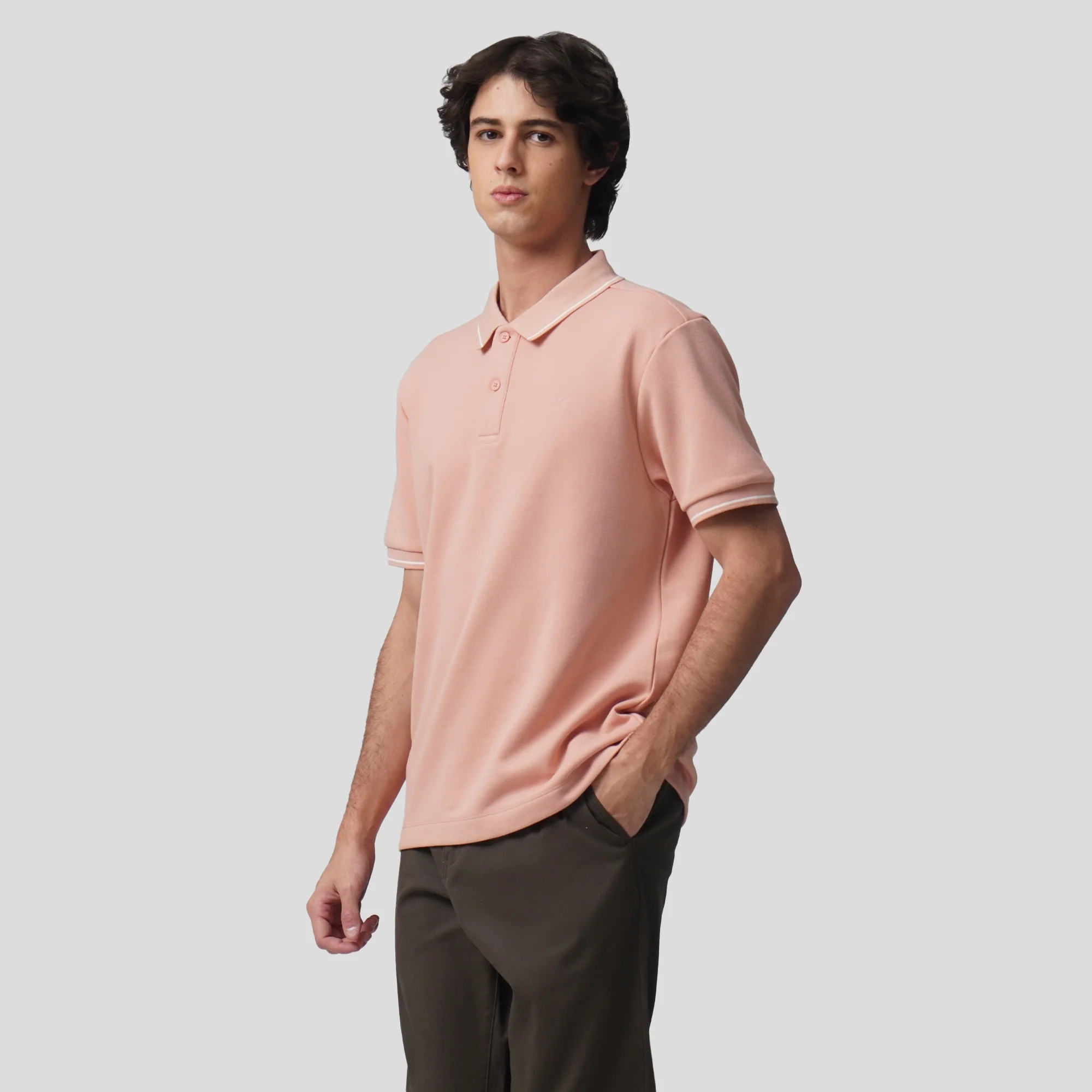 Premium Regular Fit Polo Shirt With Contrast Tipping - Image 4