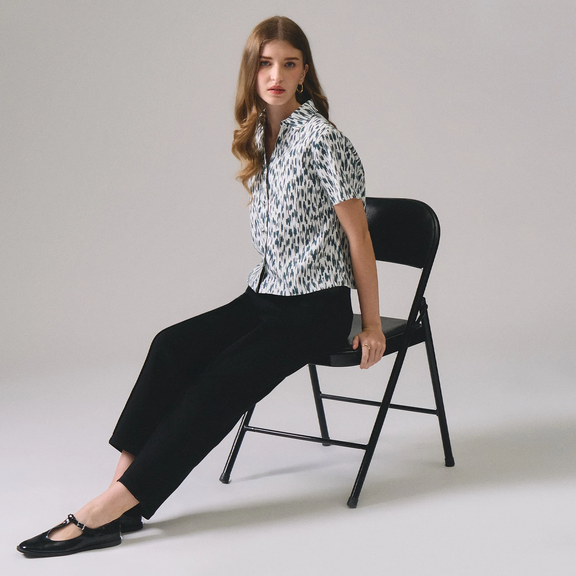 Printed Button Down Shirt - Image 6