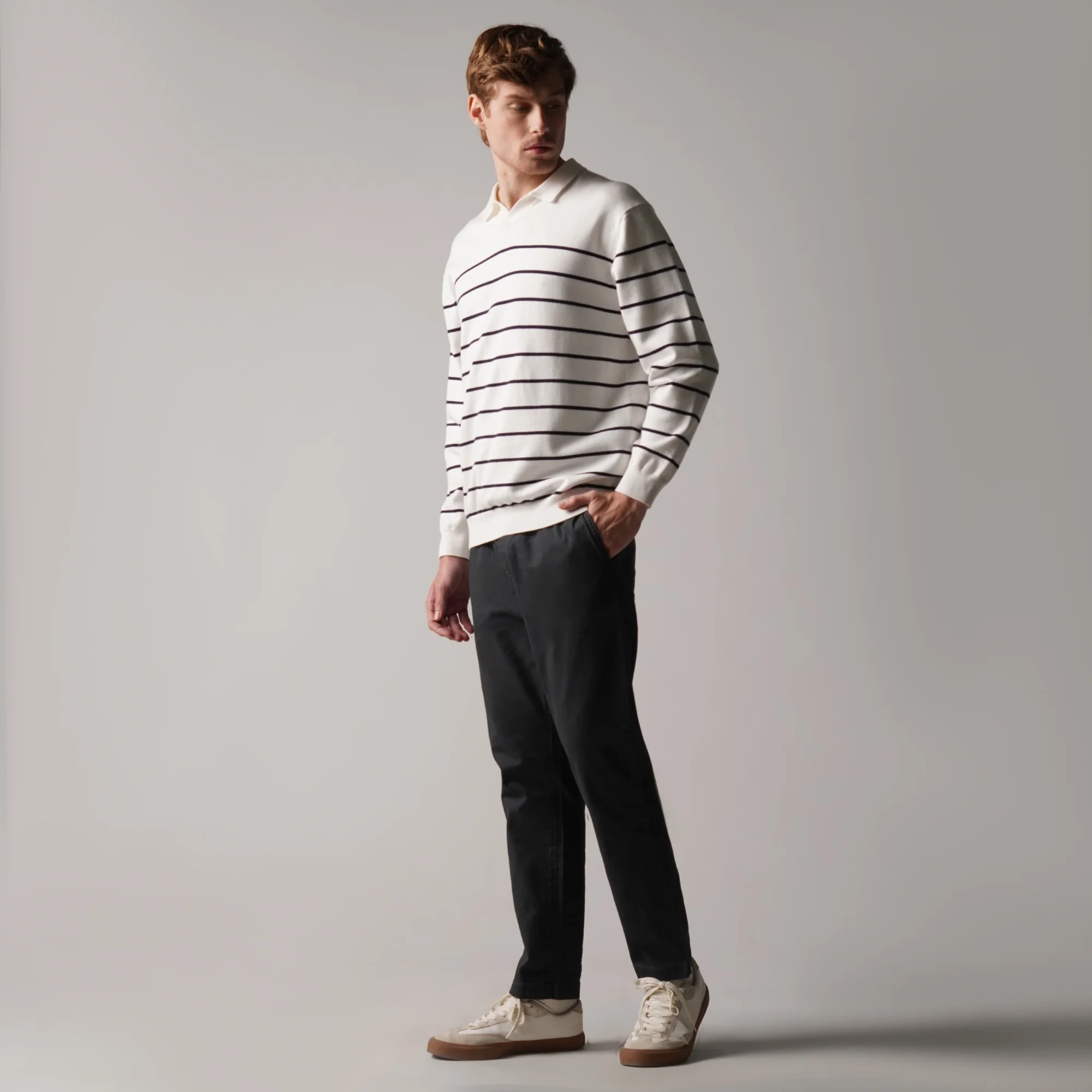 Regular Fit Pull Up Trousers - Image 5