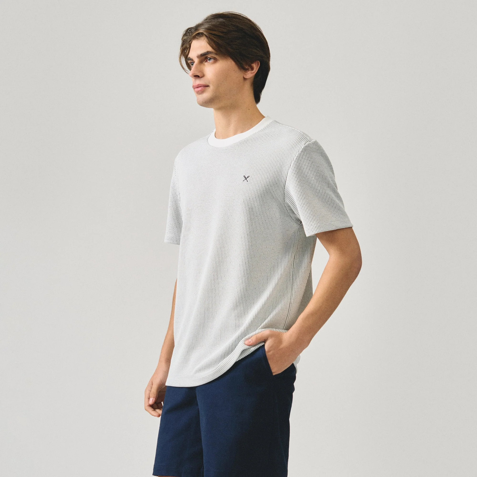 Regular Fit T-Shirt In Textured Knit - Image 3