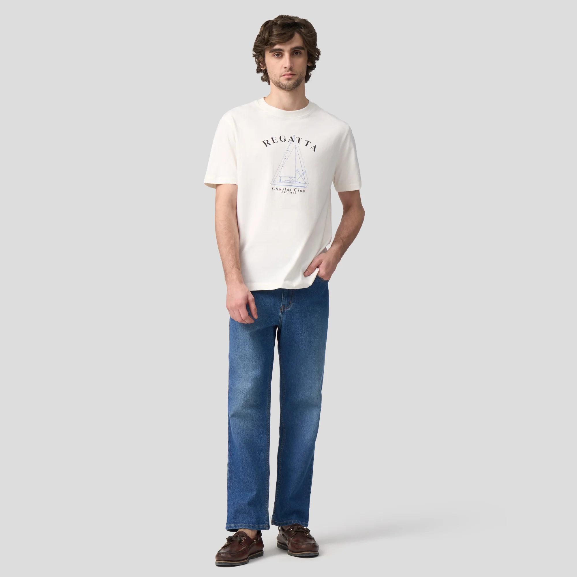 Slim Fit Mid Wash Jeans - Image 5