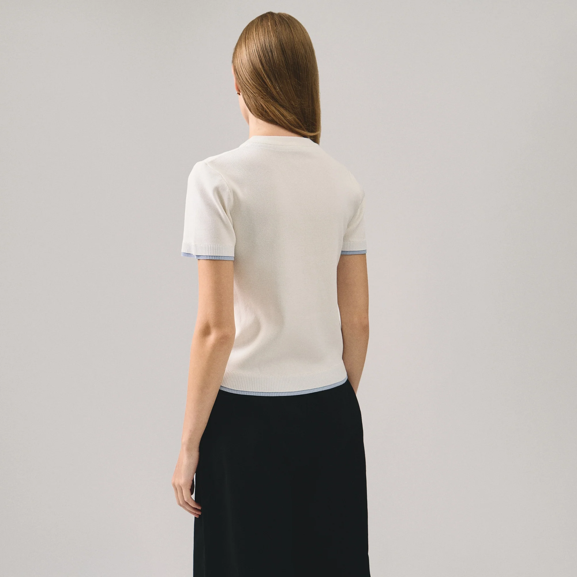 Two-Fer Henley Knit Top - Image 5